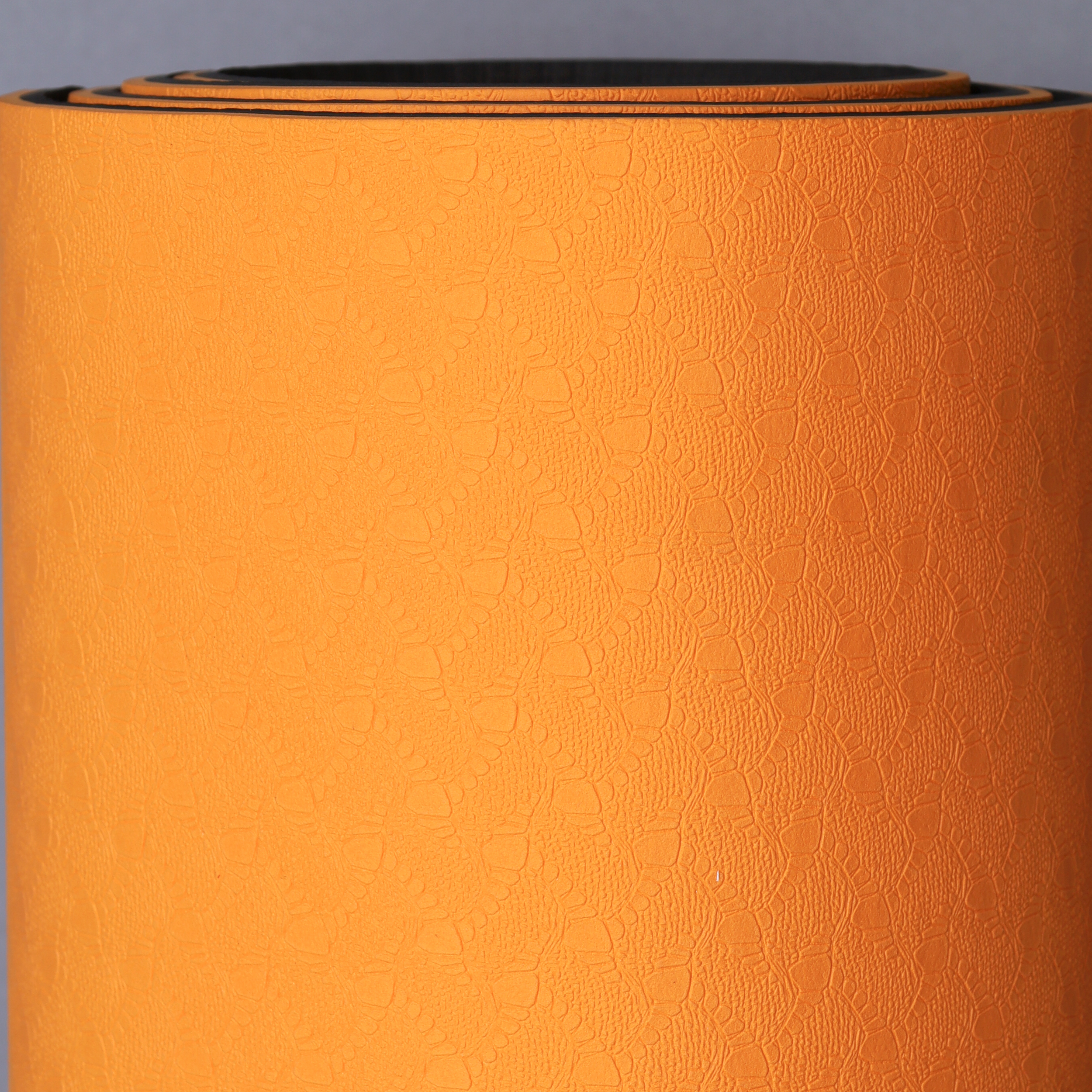 Коврик для йоги и фитнеса спортивный гимнастический двухслойный TPE 6мм. 183х61х0,6 цвет: оранжевый / YM2-TPE-6O / уп 12/