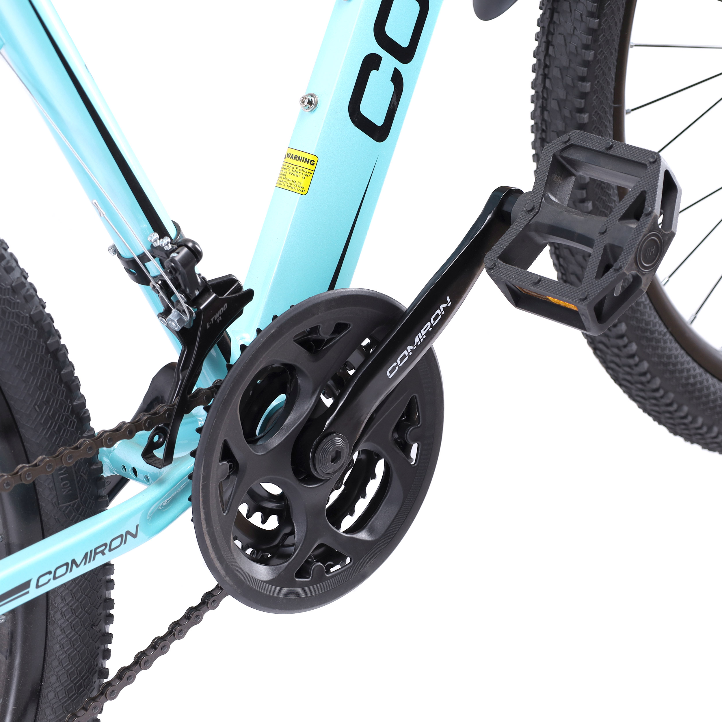 Велосипед 26" рама 17" 21sp COMIRON UNIVERSE аквамарин чёрный глянцевый