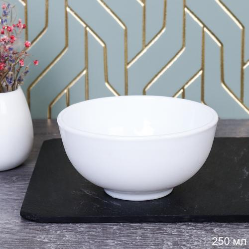 Пиала 250 мл 110 мм белая / BY13W40JC /уп 144/