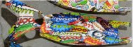 Самокат трехколесный Woohooo Beamy Art / нагрузка до 50кг / вес 2.3кг / светящиеся PU колёса / Принт "Комикс" / уп10 ЦВК