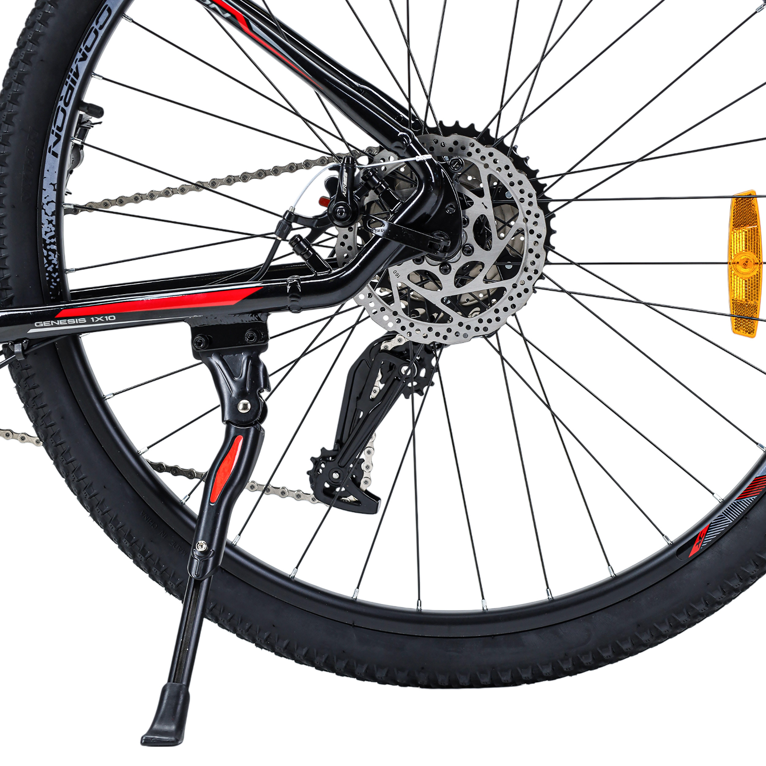 Велосипед 29" рама 19" 1x10sp 11-42T COMIRON GENESIS чёрный красный