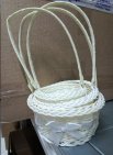 Корзина плетеная 3 штуки набор / GN295-15 / дефект на ручках
