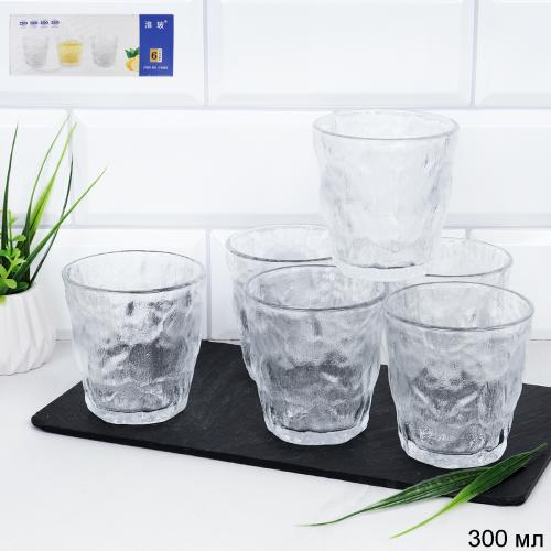 Стакан 6 штук 300 мл низкий Айском / 9028 /уп 12/ подарочная коробка