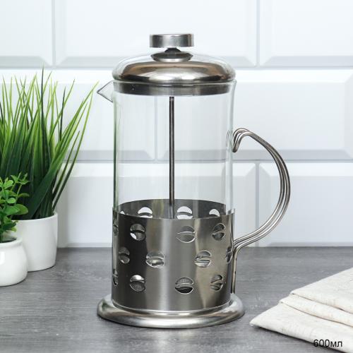 Френч-пресс 600 мл нержавейка / 600 /уп 40/