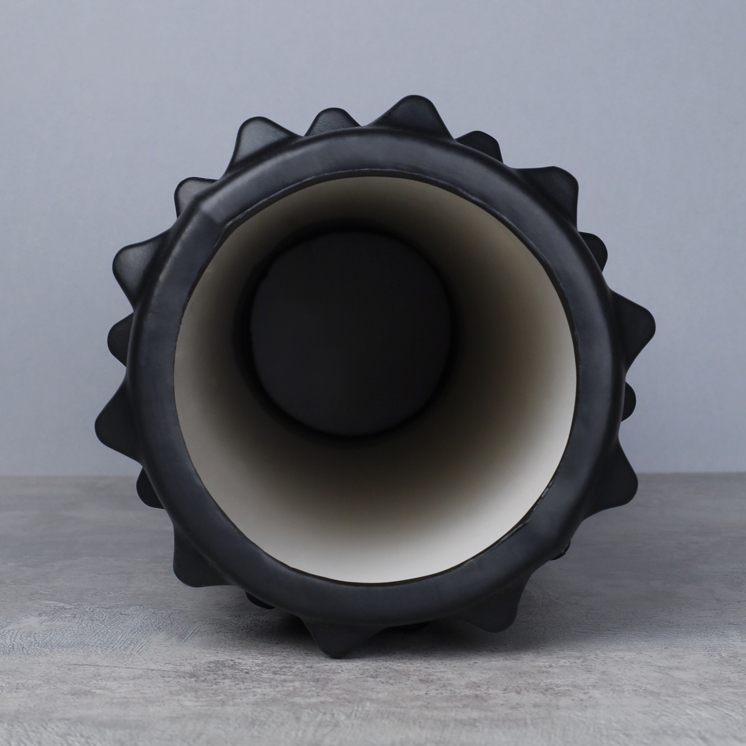 Ролик массажный спортивный Woohooo SHARP 45x14 / АКЦИЯ ! / черный / уп10 