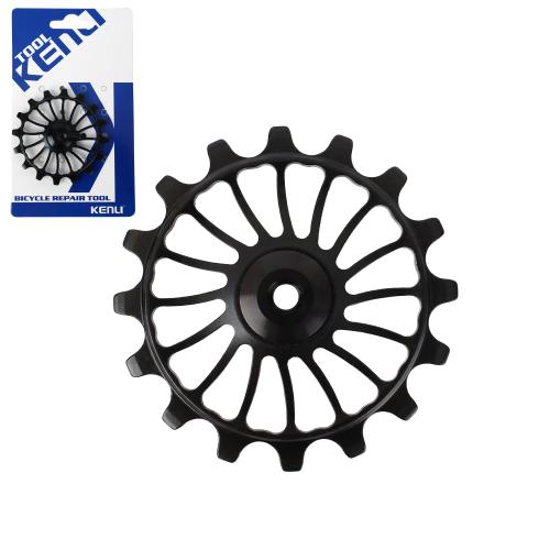 Ролик натяжителя заднего переключателя 16T . Ceramic Speed. Алюминиевый. KENLI /KL-4015D/ черный/ /уп500