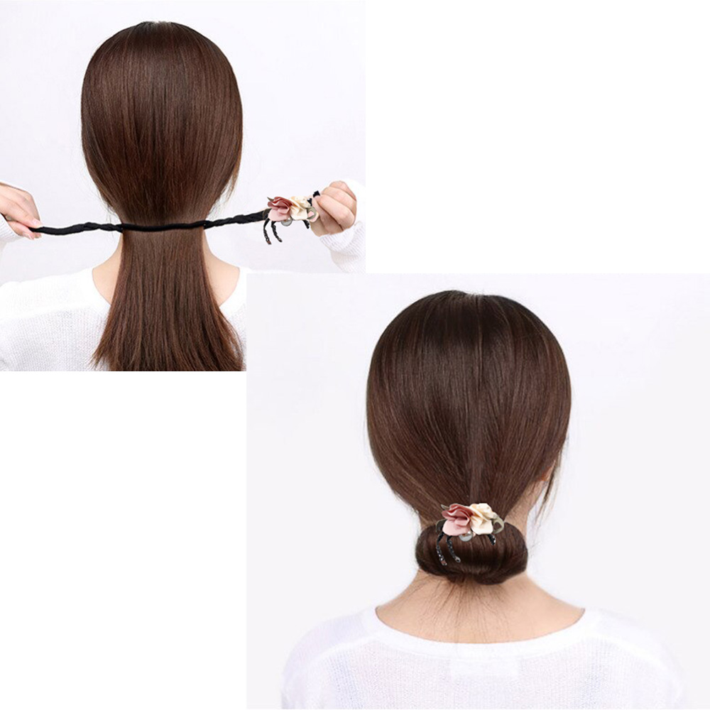 Зажим-твистер для пучка волос 32 см / YAN-34 /уп 1/