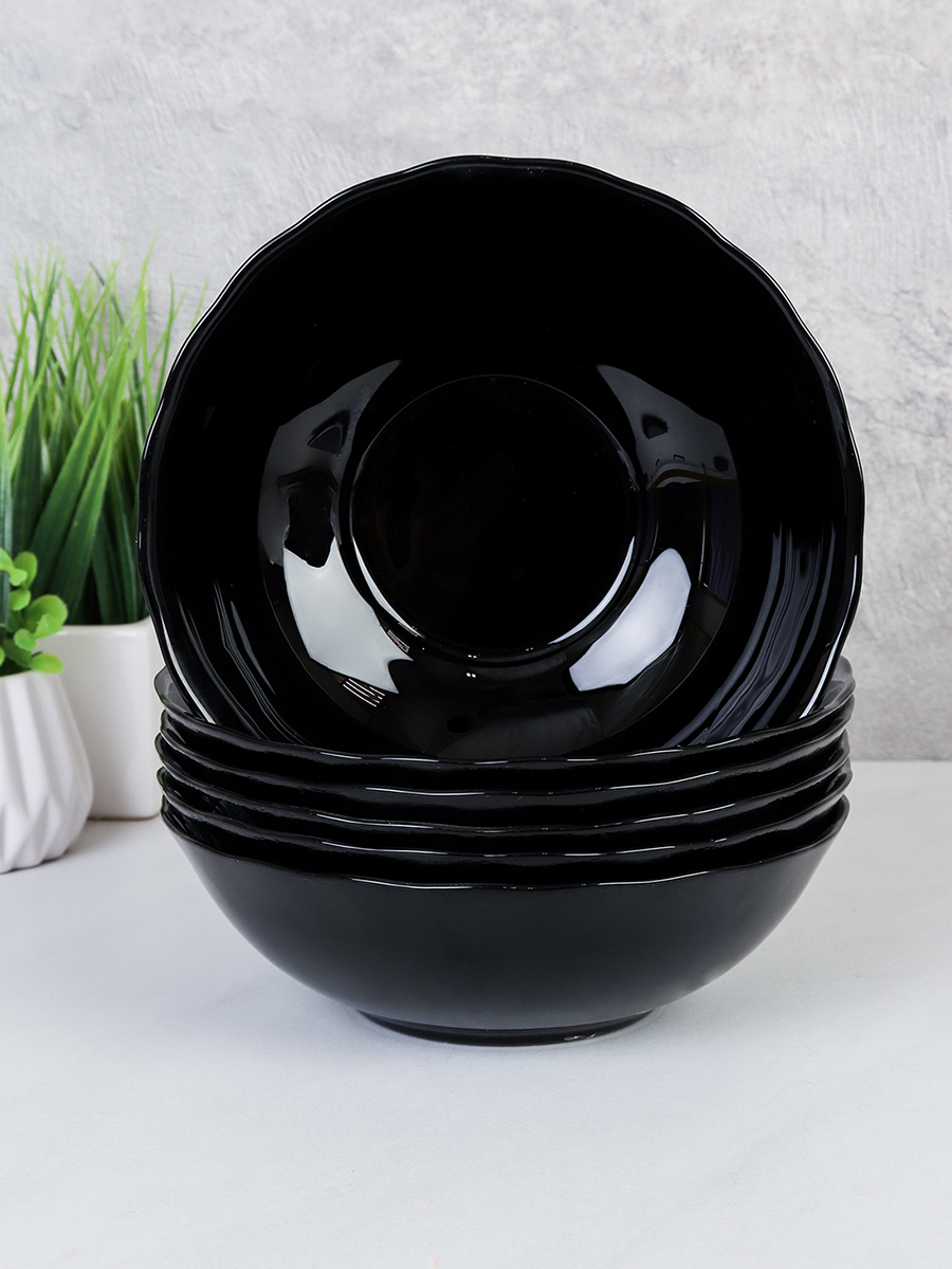 Набор суповых тарелок 6 штук 480 мл Классика Черная / B-LHBW60 /уп 12/ 732090