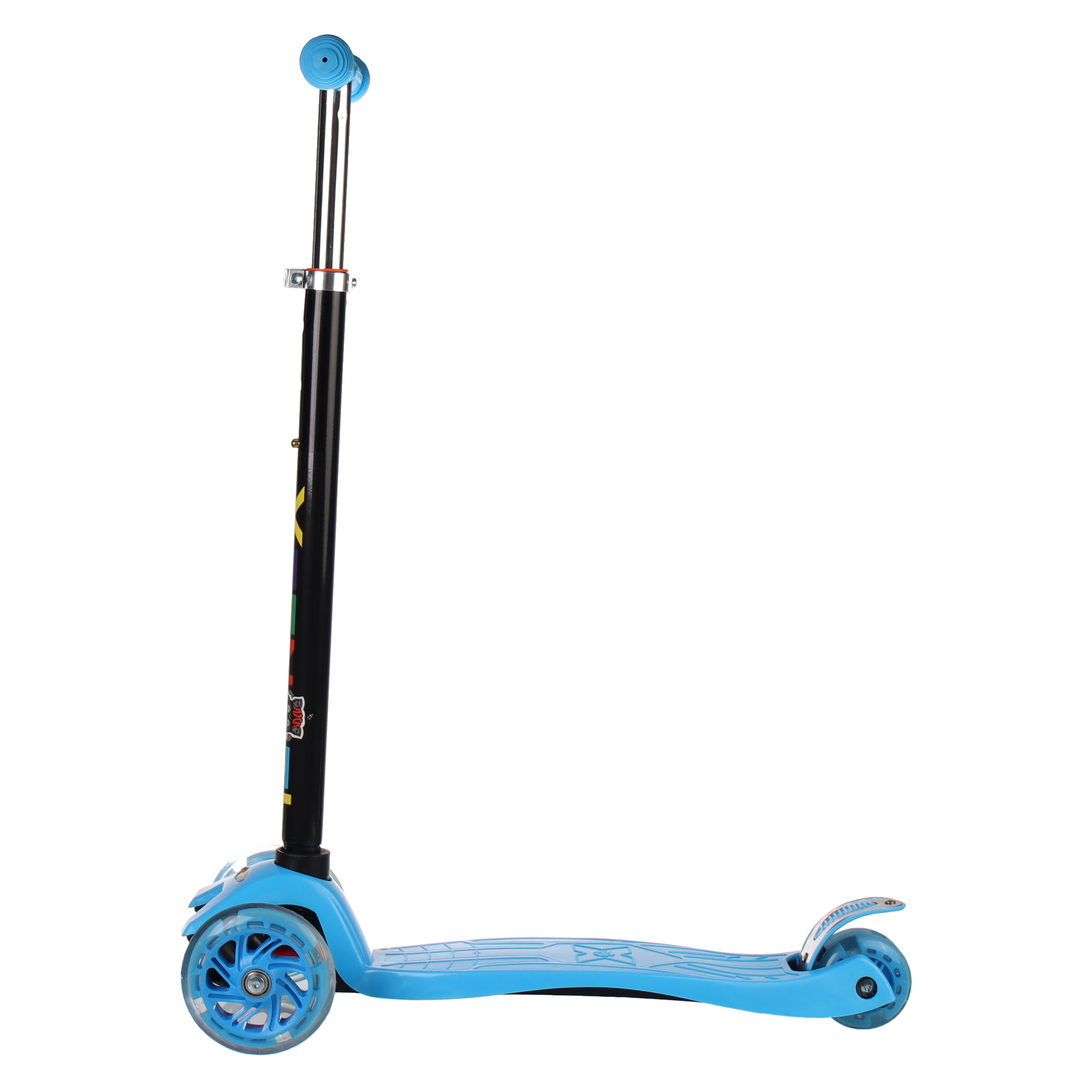 Самокат трехколесный от 3-х лет Yeenot Kids GT4108, до 50кг, вес 2.3кг, свет. колёса PU 116мм ABEC7, ярко-голубой, БК/уп10/ АКЦИЯ!