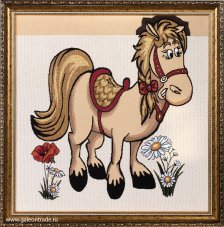 Картина гобелен 47x48 Красотка / KS4020-2 / иваново 