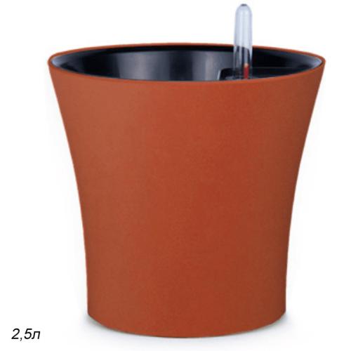 Горшок 2,5 литра Комфорт с автополивом / ПИ-24-5ТХ /уп 4/