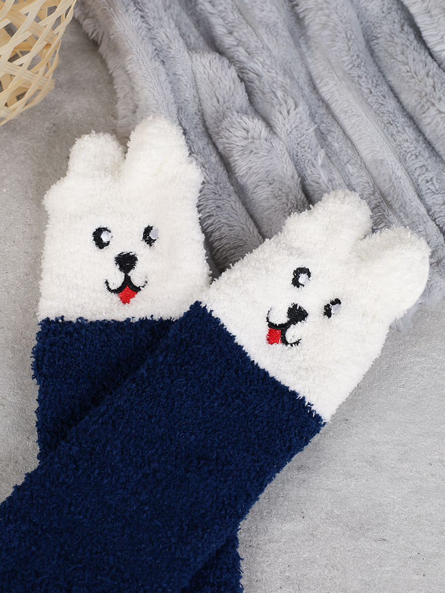 Носки женские флисовые р. 35-40 Лапки новогодний №13 / MNZ-16/13 /уп 12 /700654