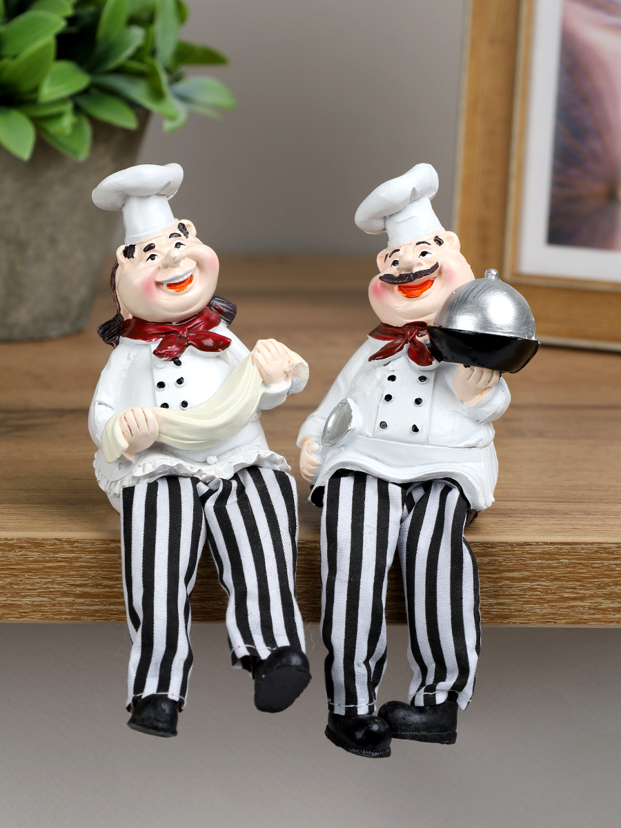 Фигурка Повар висячие ножки 12 см набор 2 штуки / 9789 /уп 96/