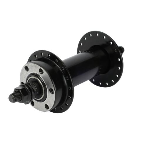 Передняя ступица, 135мм фэт-байк, disc-brake, 36 отверстий, пром подшипник ISO 600ZZ, сталь, ось, /FAT-ST-FR36/ черный