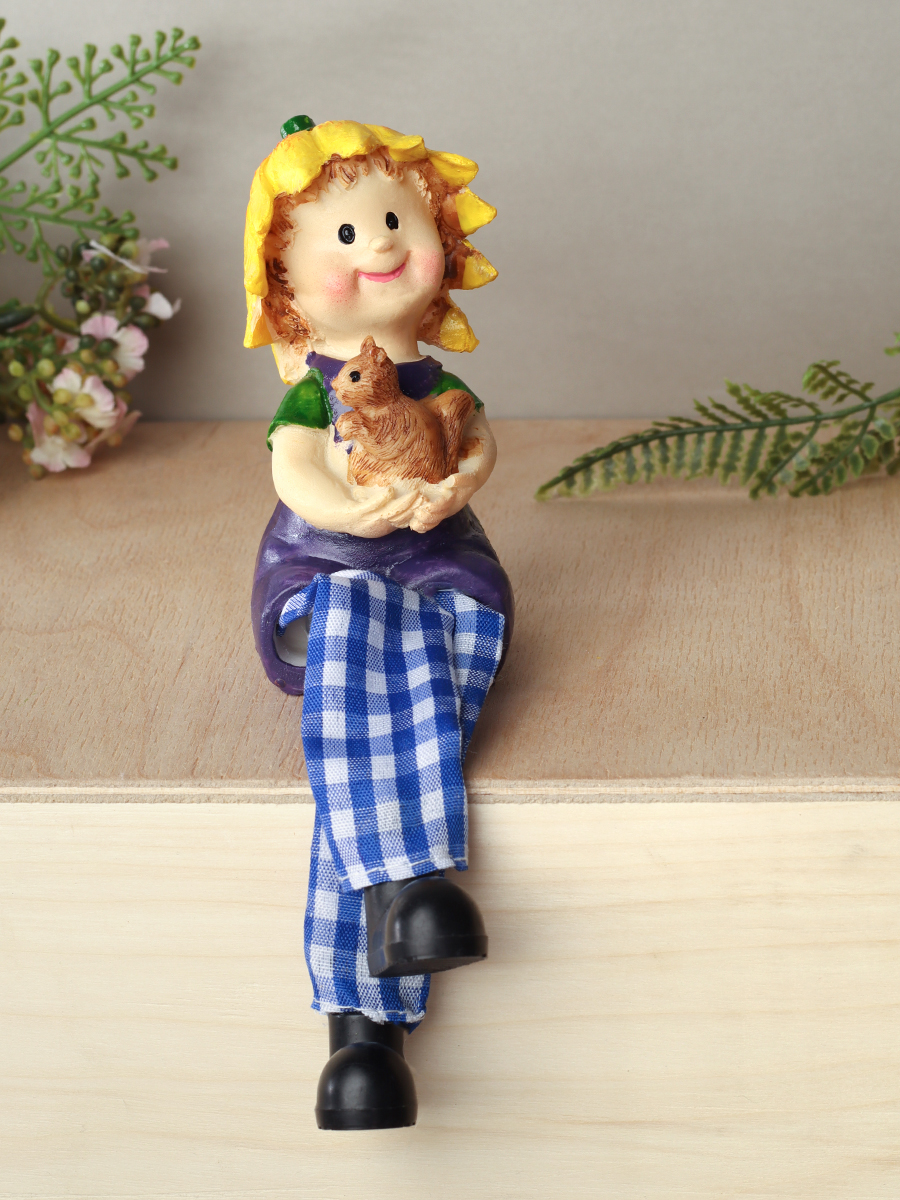 Фигурка висячие ножки Цветочная фея 10 см / YG773 /уп 2/288/микс