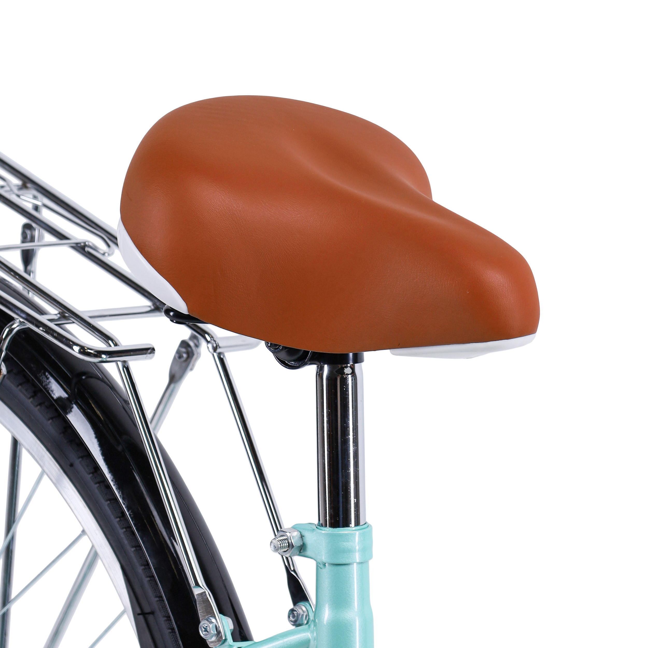 Велосипед городской MEGAWHEELS MEGAPOLIS 26" одна скорость, ножной тормоз, мятный