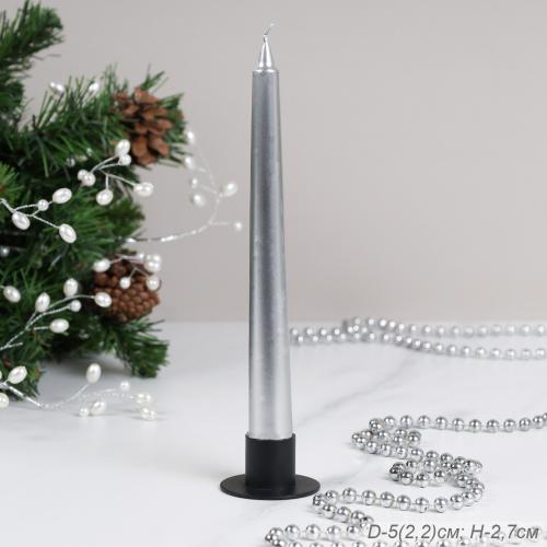 Подсвечник 3 см металл черный / HA-09 /уп 50/ 719149 ШТУЧНО     