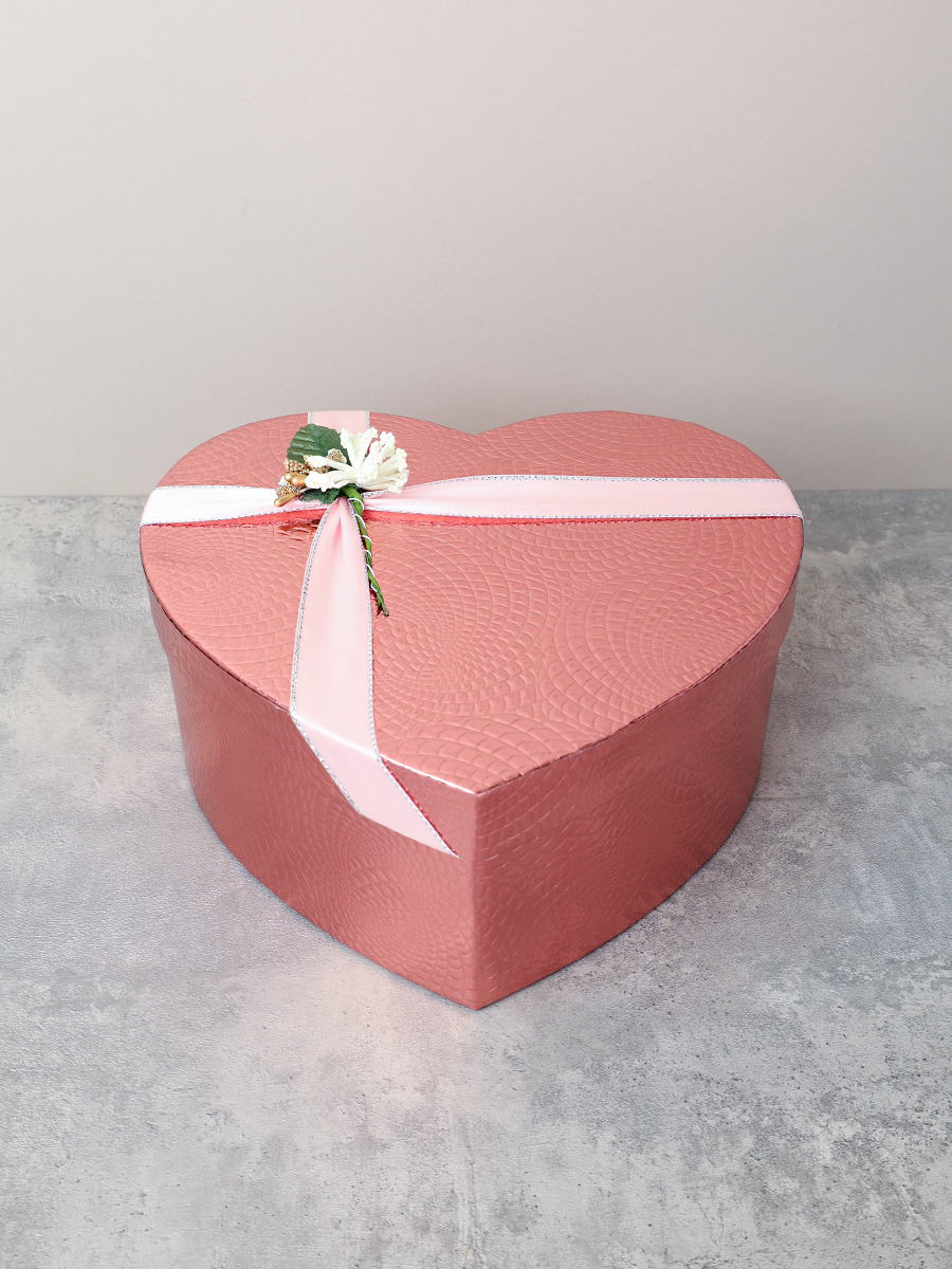 Коробка подарочная 3 штуки Сердце набор / C2-2304 /уп 36/