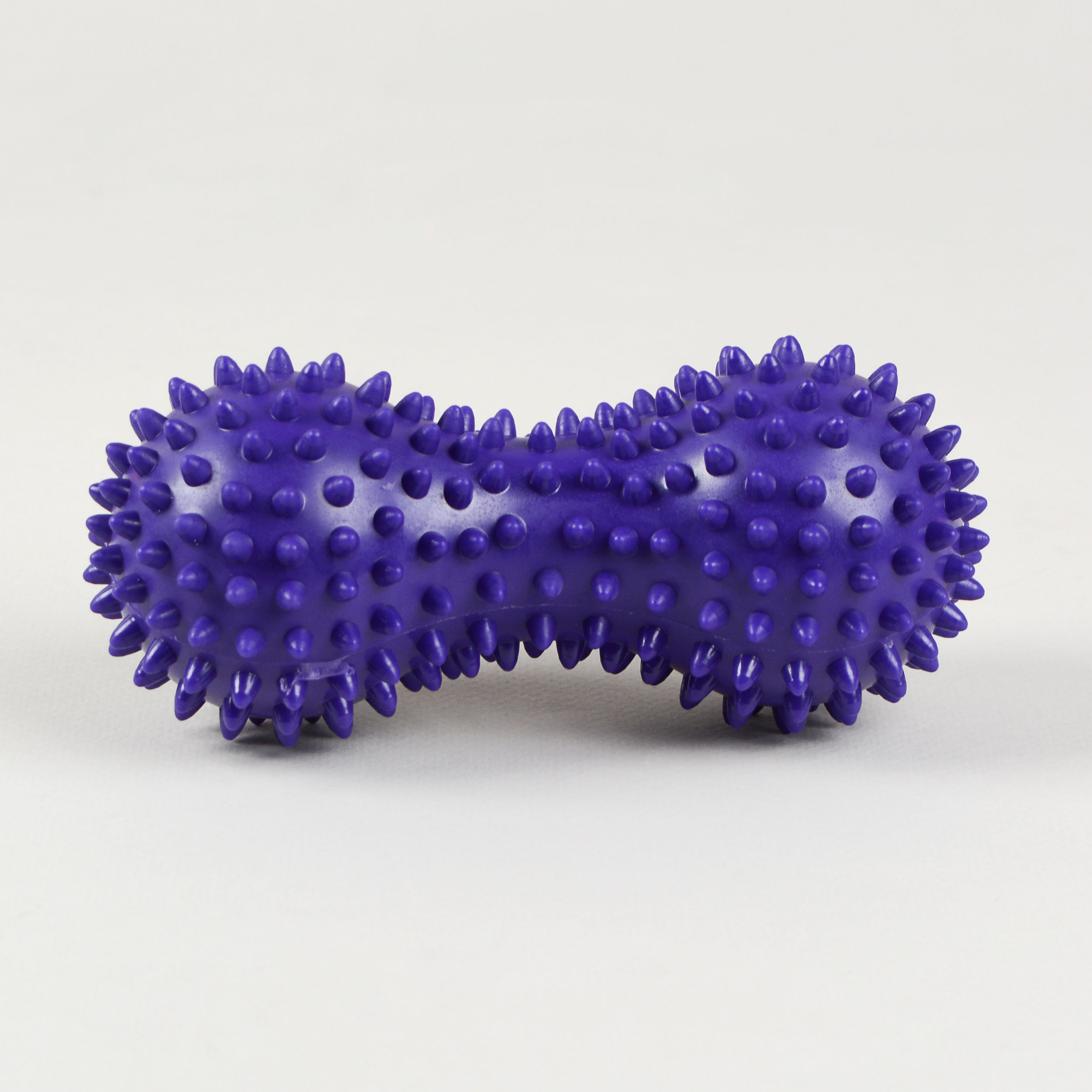 Мячик массажный Woohooo Double Spiny / 6,8 х15 см/ фиолетовый /уп 100/