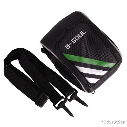 Сумка на руль самоката, велосипеда BICYCLE SOUL, чёрная, 15.5х11х9см.