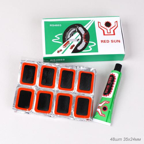 Велоаптечка Red Sun RS4803 48pcs 35x24mm patches + 18g glue/уп 10/200/