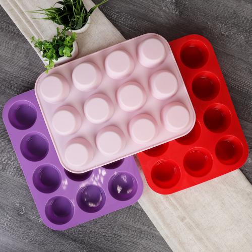 Форма для выпечки 12 ячеек силиконовая Пирамидки 3 см / HL-321 /уп 200/ 0,145/ 29x22x3 см