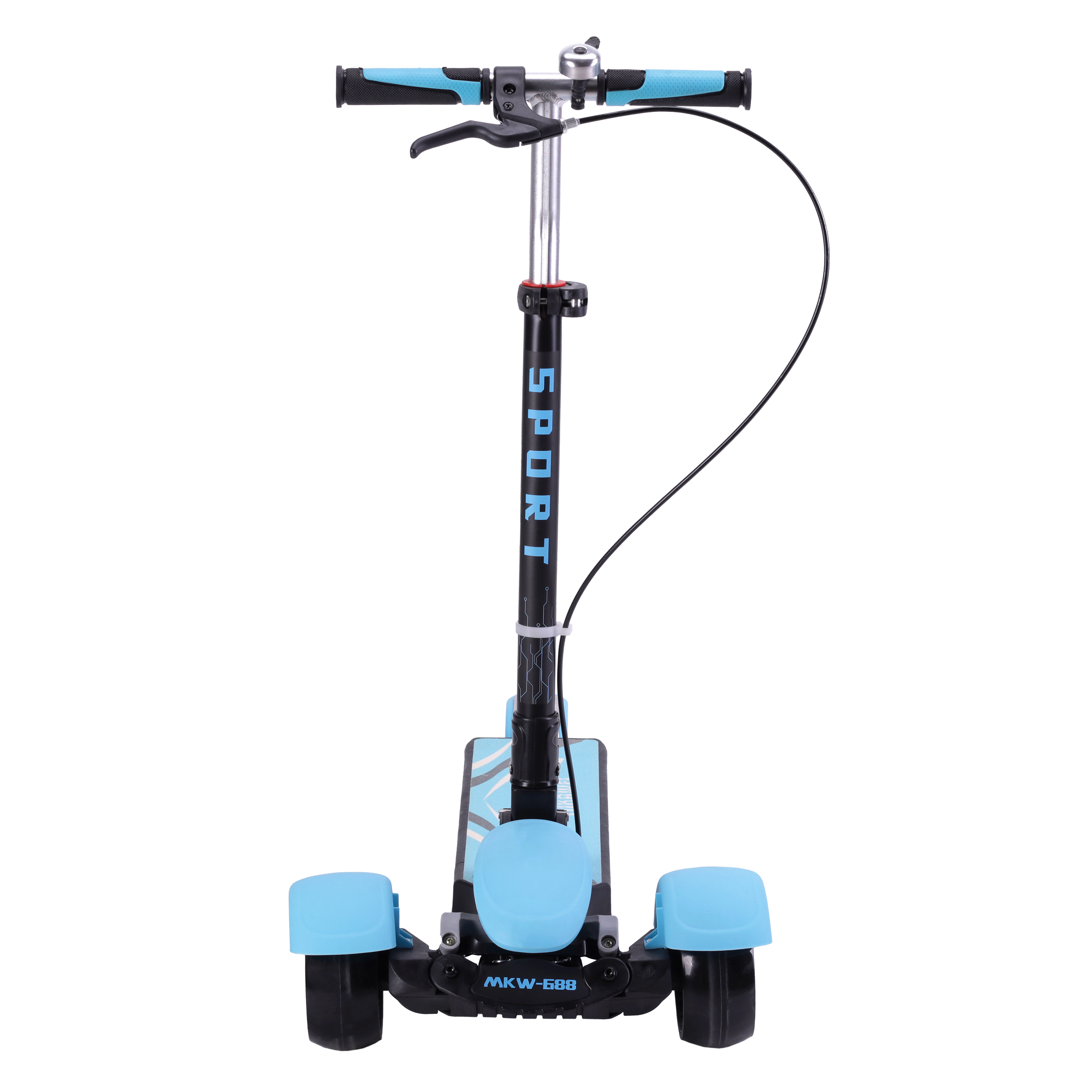 Самокат 3-х колесный / GT688BL /уп 4/ голубой