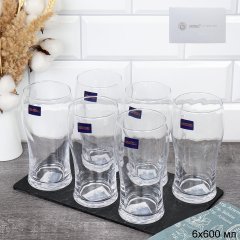 Бокал пивной 6 штук 600 мл / DMC022 /уп 8/