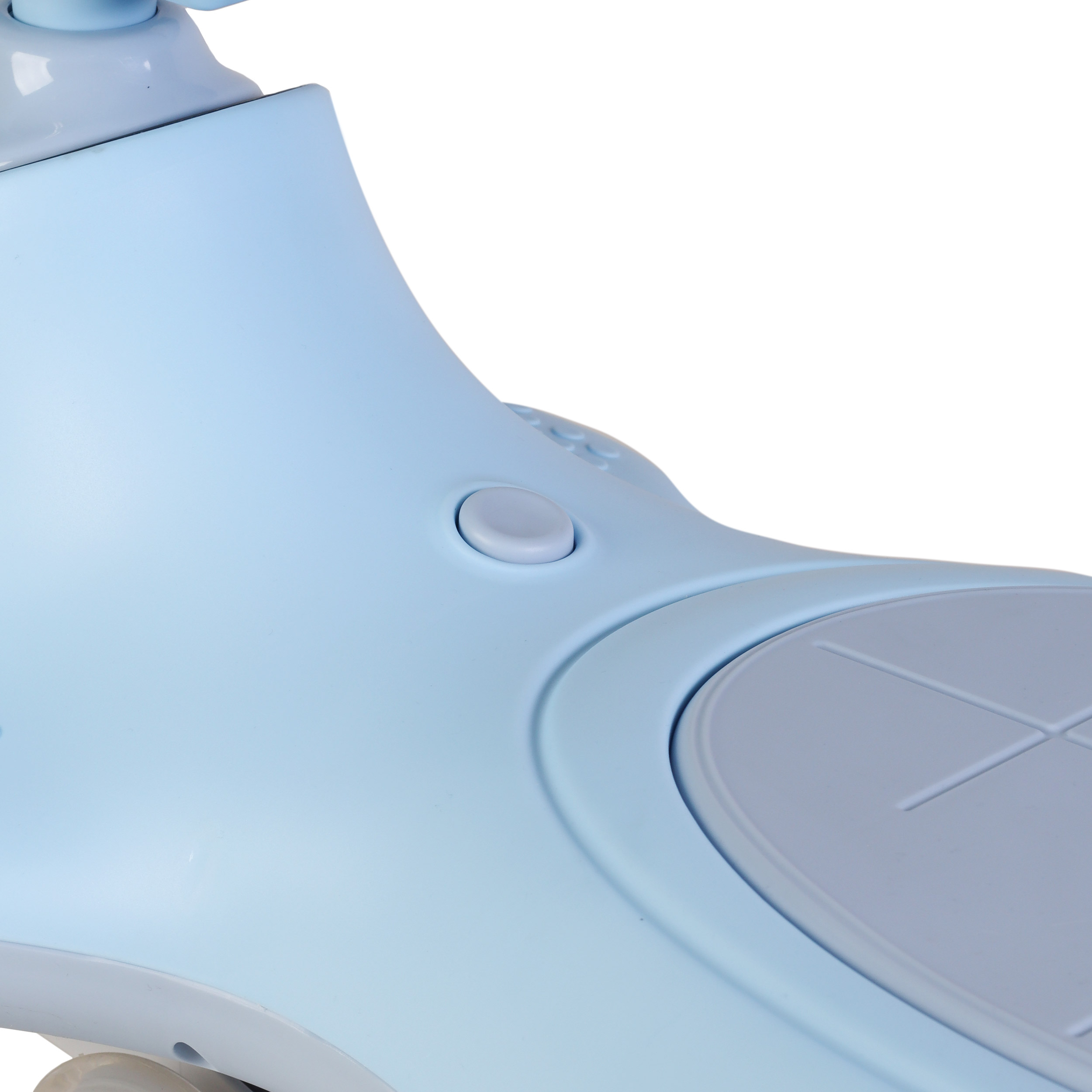 Толокар COMIRON CMR-8089 / светящиеся PU колеса 90 мм / Голубой / уп4