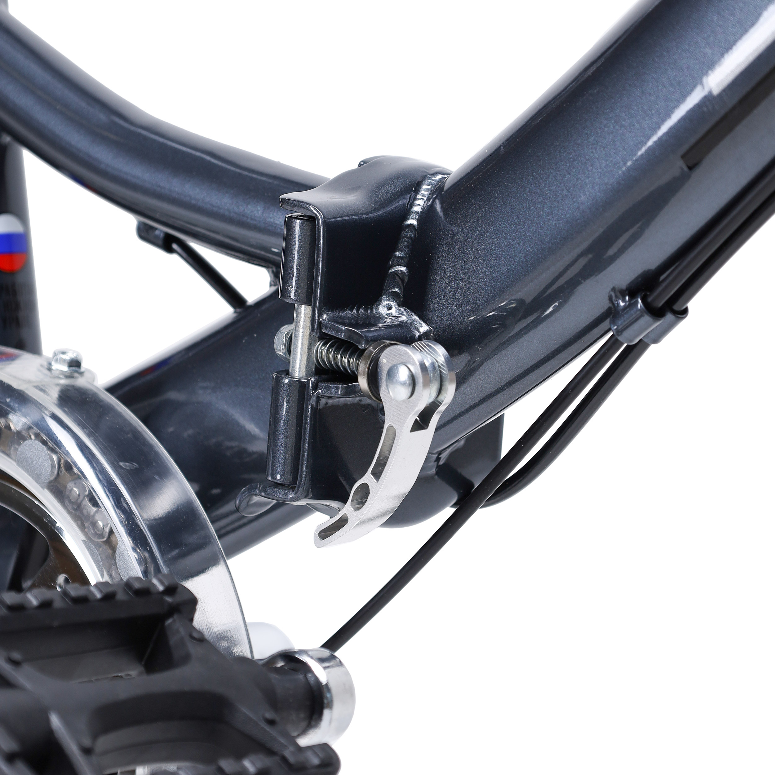 Велосипед 24" рама 14" 7sp KRYPTON ТОБОЛ складной серый