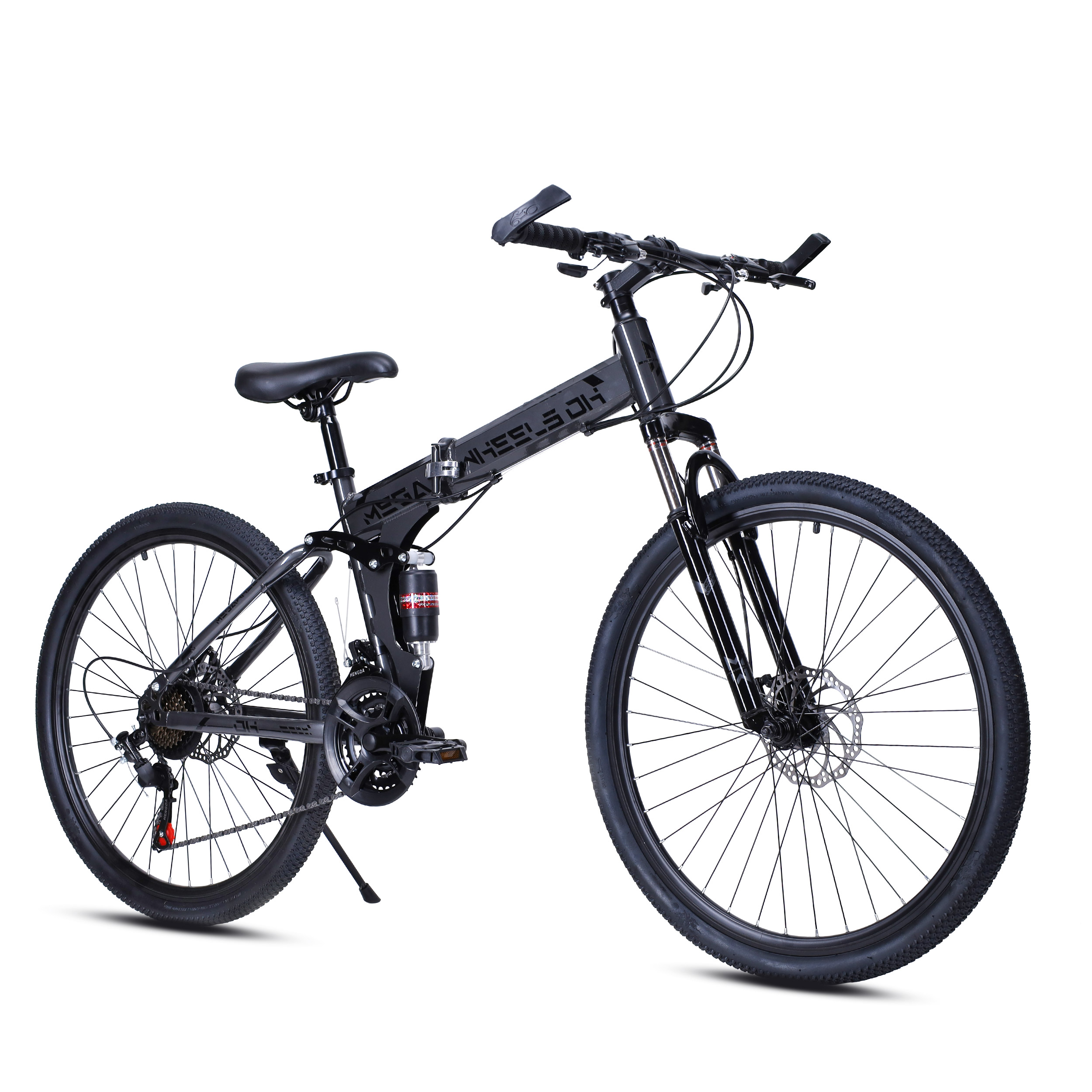 Велосипед 26" рама 17" 21sp  MEGAWHEELS DH серый