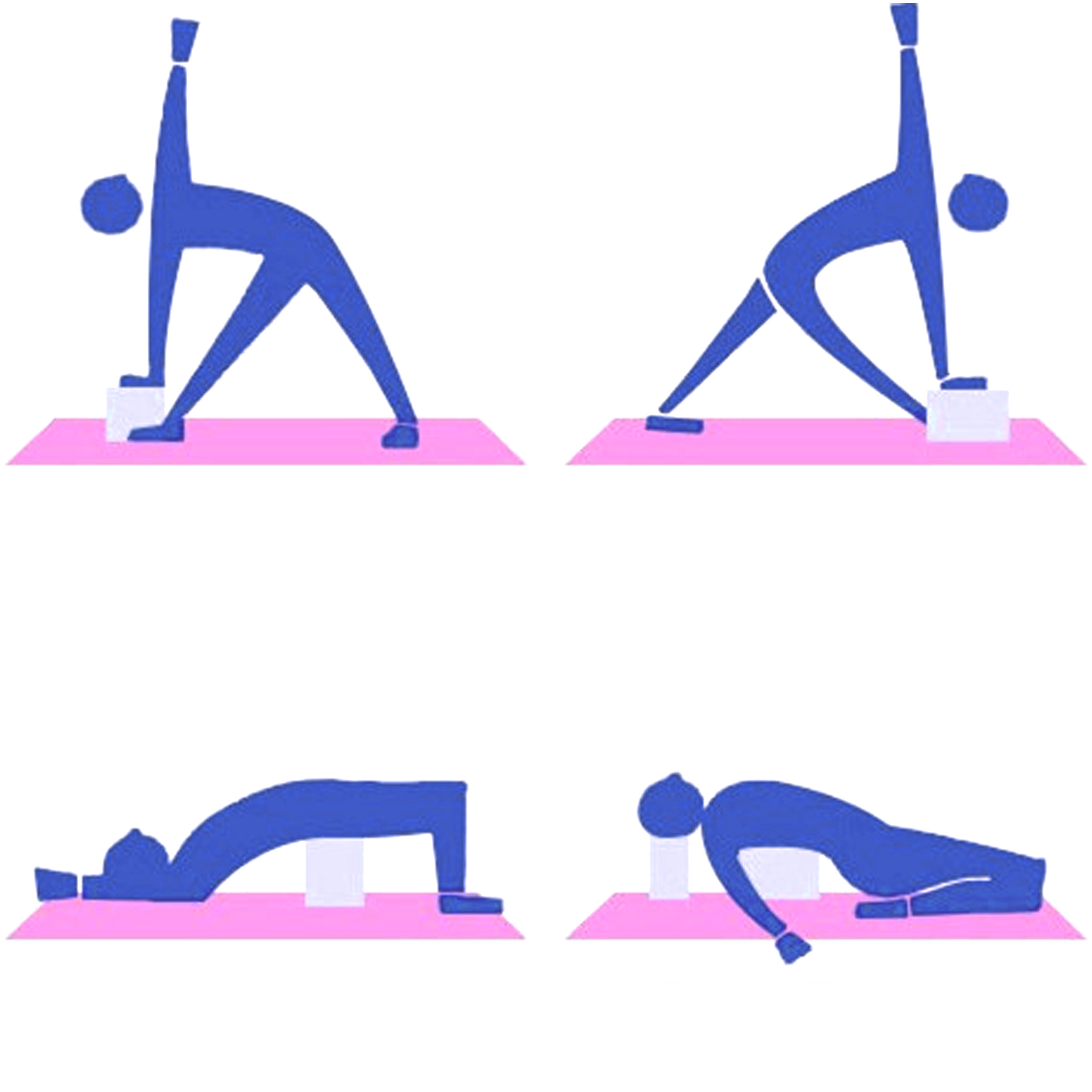 Блок для йоги и фитнеса спортивный 23*15*7.6 см / YJZ589/9 /уп 100/черный / АКЦИЯ