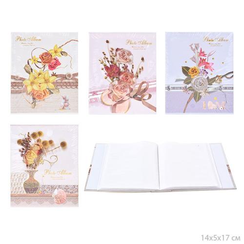 Фотоальбом 40 фото 10х15 Цветы / 9261 / 6288 /уп 72/ 20 листов