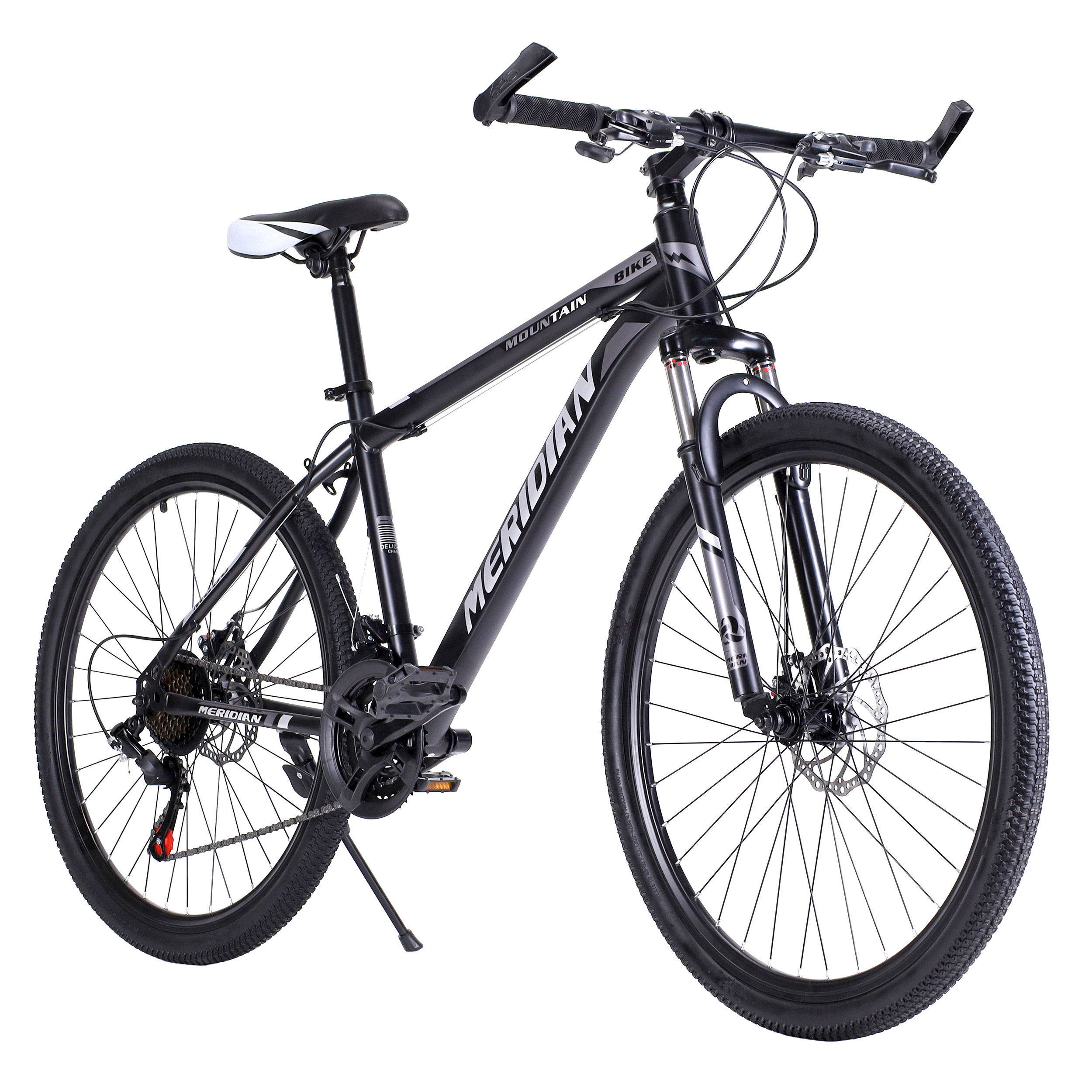 Велосипед горный MERIDIAN MOUNTAIN II 26-17" 21S DISC BRAKE цвет: чёрный-серый