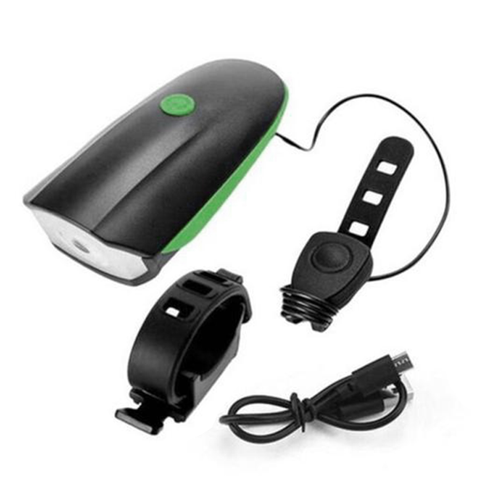 Фонарь передний COMIRON "EASY" корпус: ABS; свет: CREE XPG, 250lm; аккумулятор 1200 mAh, USB, сигнал 140Дб, влагозащищённый, зелёный. АКЦИЯ/уп 60/120/