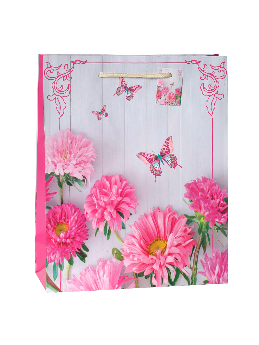 Пакет подарочный 26х32x10см / 1201-2 /уп 12/720/микс/128г/м2 / 732724