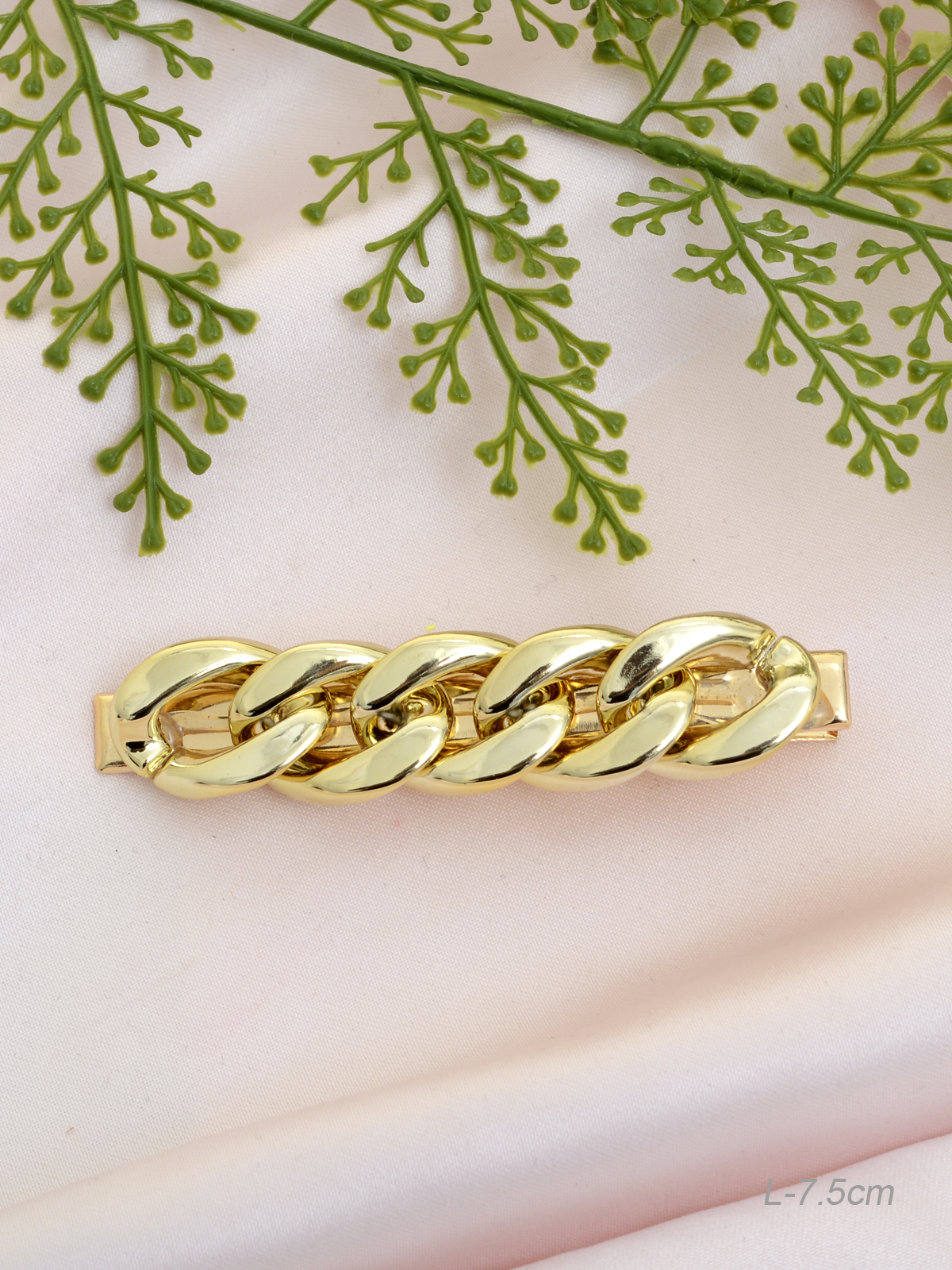 Заколка-зажим для волос 7,5 см / GTJ-6 /уп 12/микс/металл