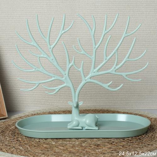 Подставка для украшений c бортиком салатовая / GL-11 /уп 50/без коробки