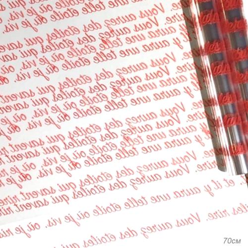 Пленка Маленький принц красная 70см*10ярд ± 5%