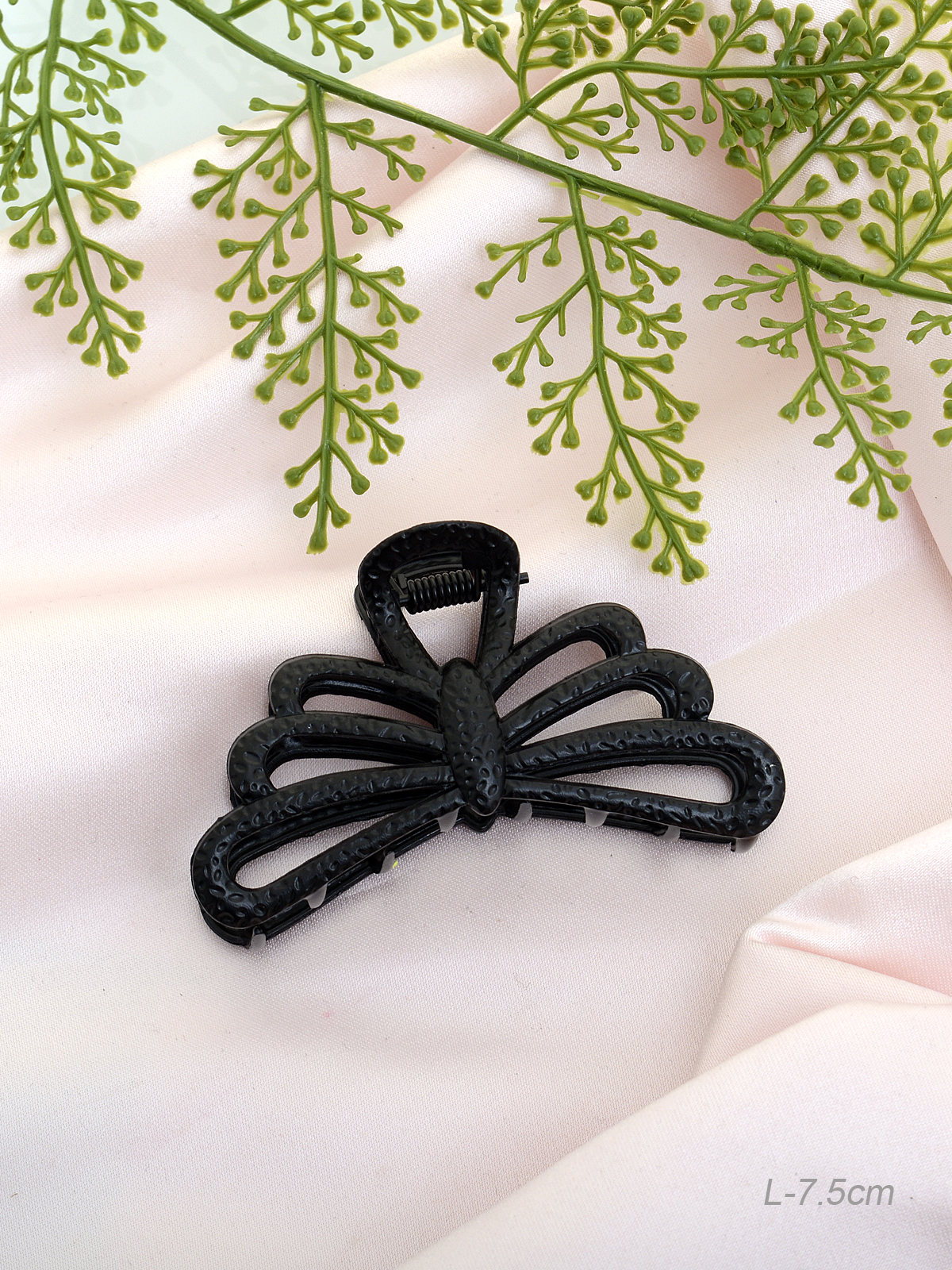 Краб для волос 7 см Бабочка / GTJ-14 /уп 12/металл