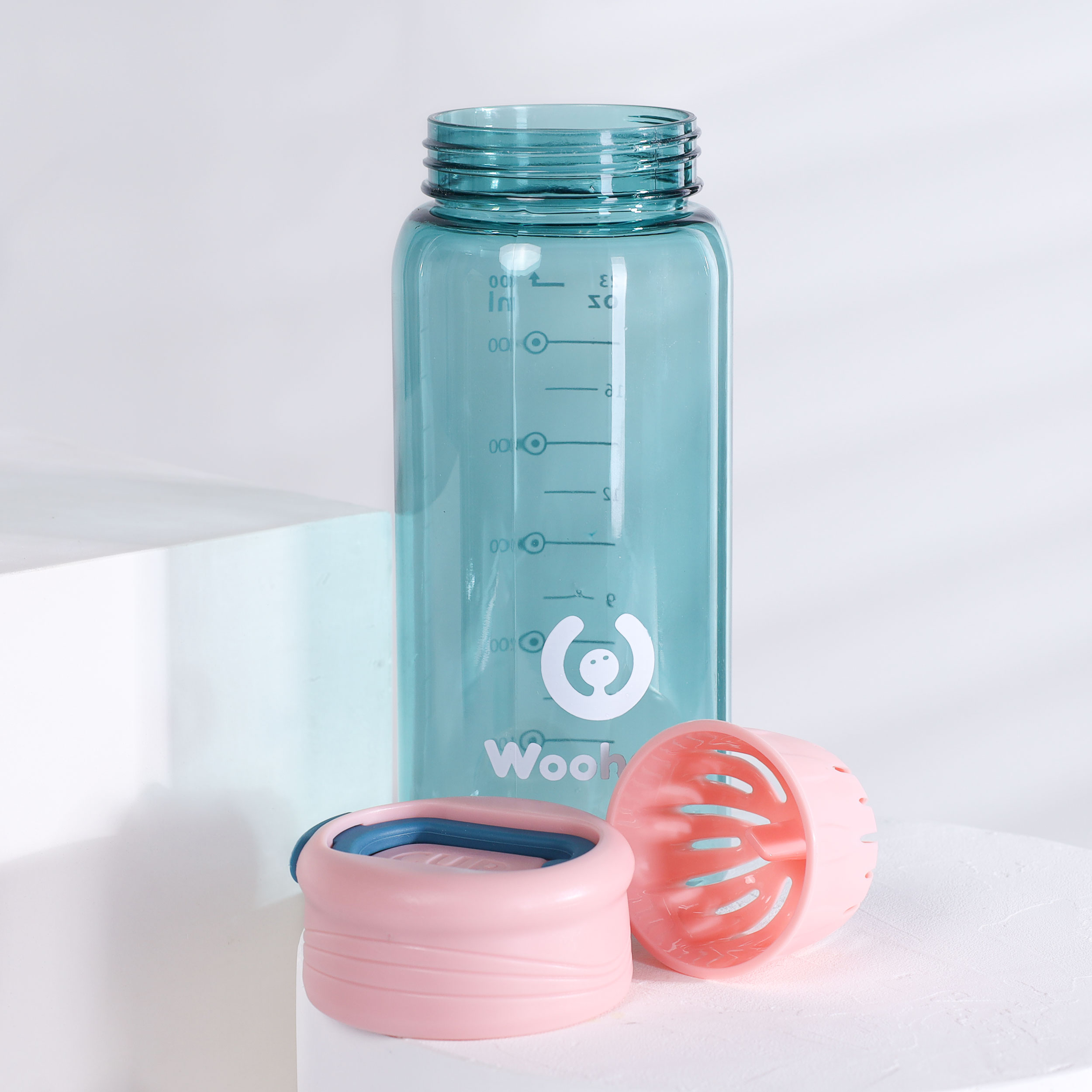 Бутылка для воды 600 ml Вуухууу-Woohooo / Пищевой PP / уп 60 / Голубой / АКЦИЯ