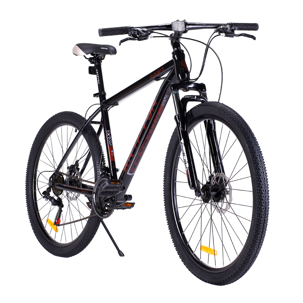 Велосипед 27.5" рама 19" 21sp KRYPTON EAGLE II чёрный dark fire red