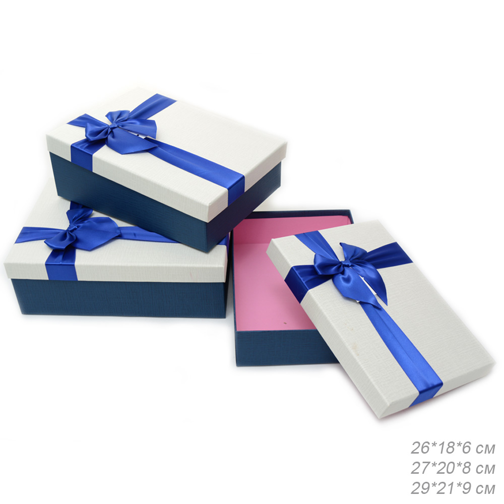 Коробка подарочная набор 3 штуки / ST017-34 /уп 24/