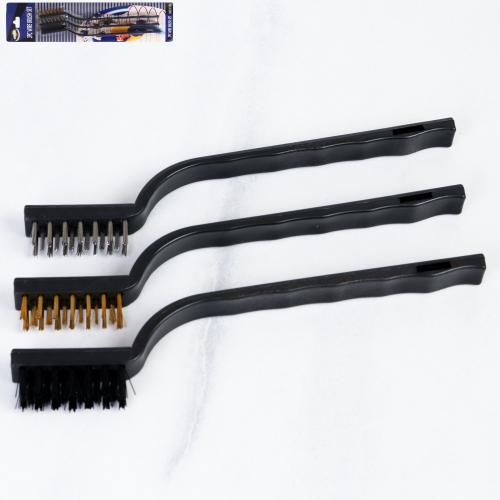 Щетка с ручкой универсальная 3 штуки / SH3N /уп 240/ для чистки плиты