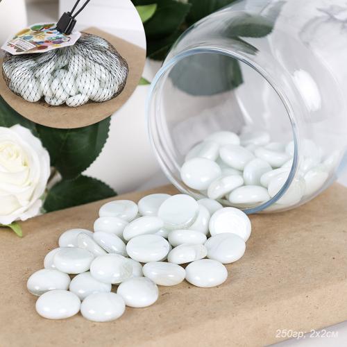 Декоративные камни 250г / 7-219-1 /уп 100/ белый /