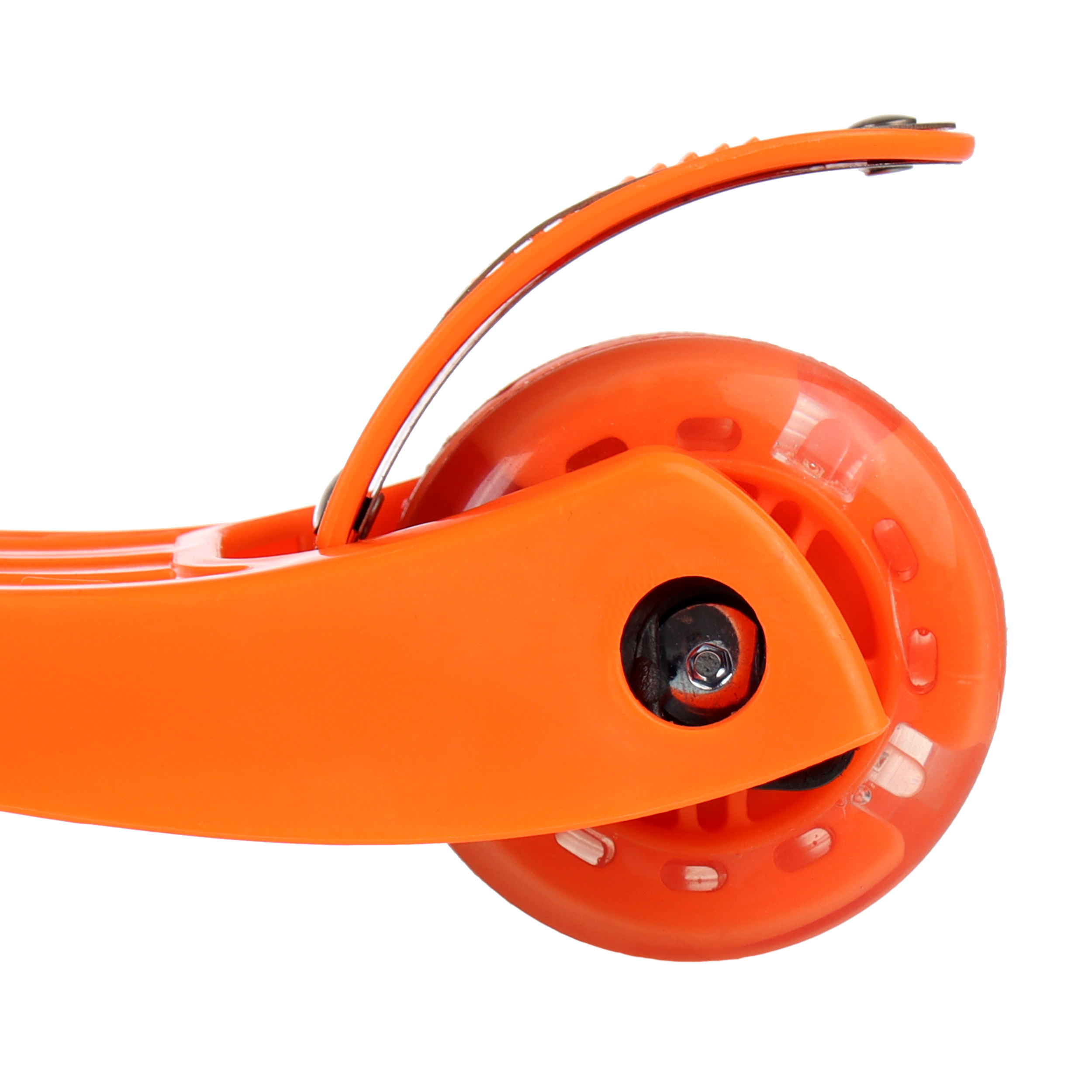 Самокат трехколесный от 3-х лет Yeenot Kids GT4108, до 50кг, вес 2.3кг, свет. колёса PU 116мм ABEC7, оранжевый, БК/уп10/ АКЦИЯ!