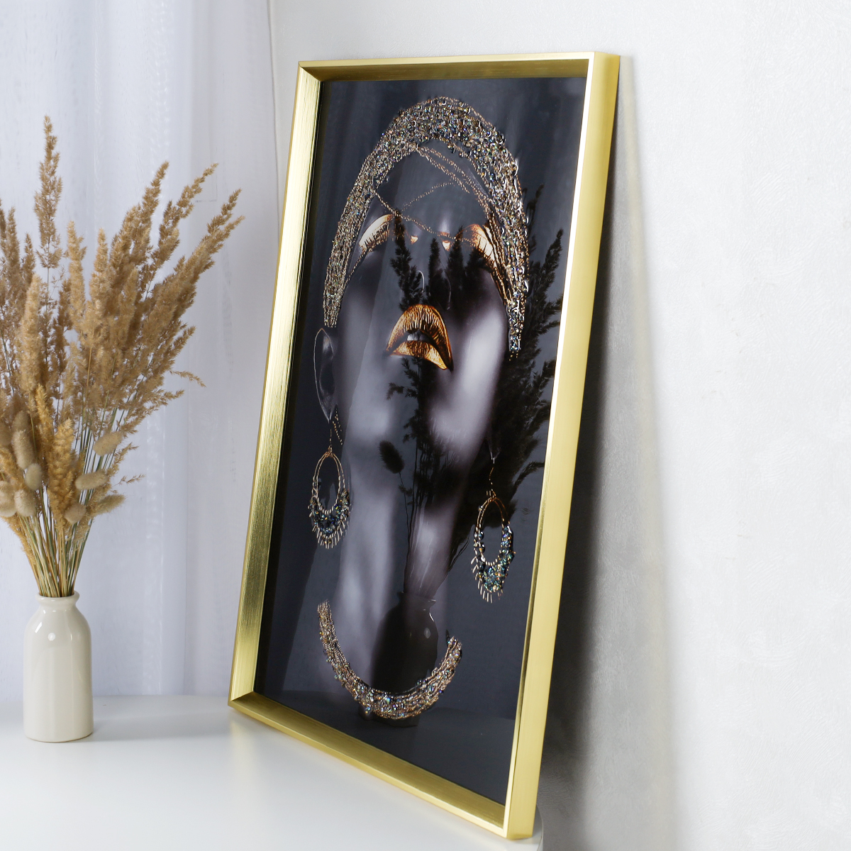 Картина 50х70 Африканка / RW-0479A /уп 18/стразы