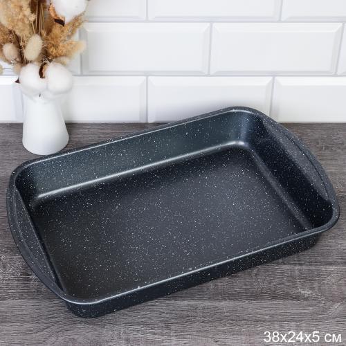 Противень 38х24х5 см Мрамор / RSD-37 /уп 50/ 0.625/ 33х22,5х5/ 711742