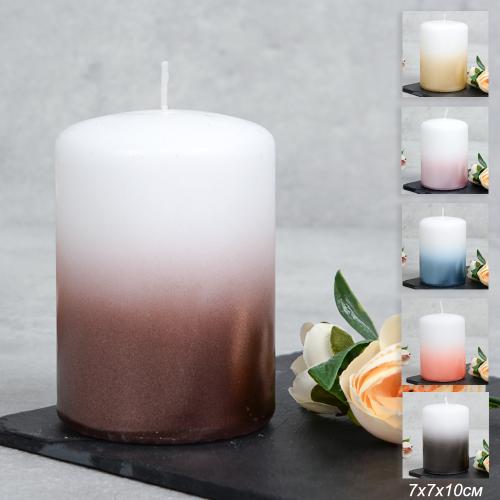 Свеча столбик 7х10 см / EY710-PQ /уп 48/*