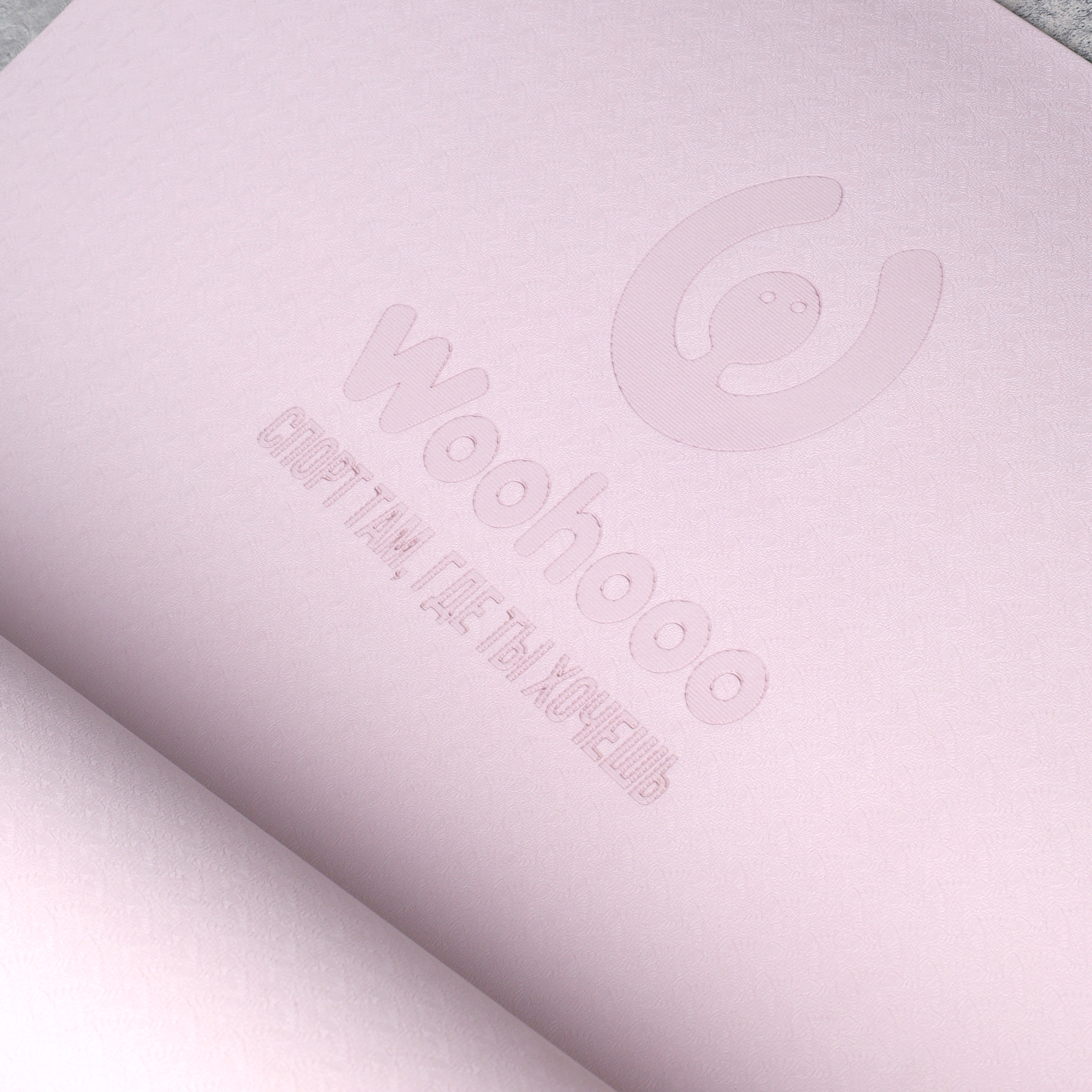 Коврик для йоги и фитнеса Woohooo Whisper / 183x61x0.6 / Purple-Pink / Мешок+ стяжка в комплекте / уп12